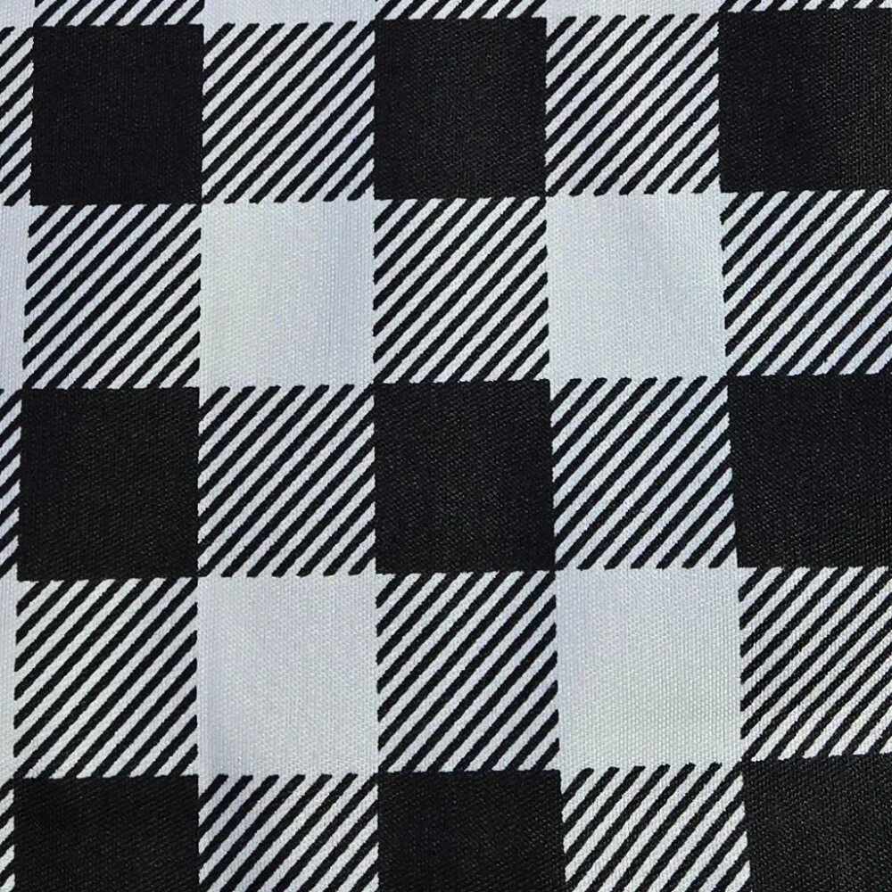 Virah Bella Luxury Cloth Shower Curtain Black & White 13 Piece Set (NWT) 72 x 72